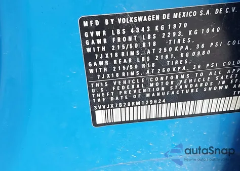 2024 Volkswagen Taos 1.5T Se Black z USA, uszkodzony, nr VIN 3VVJX7B28RM129624